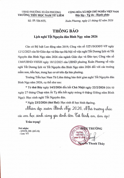 Lịch nghỉ tết nguyên đán Bính Ngọ năm 2026